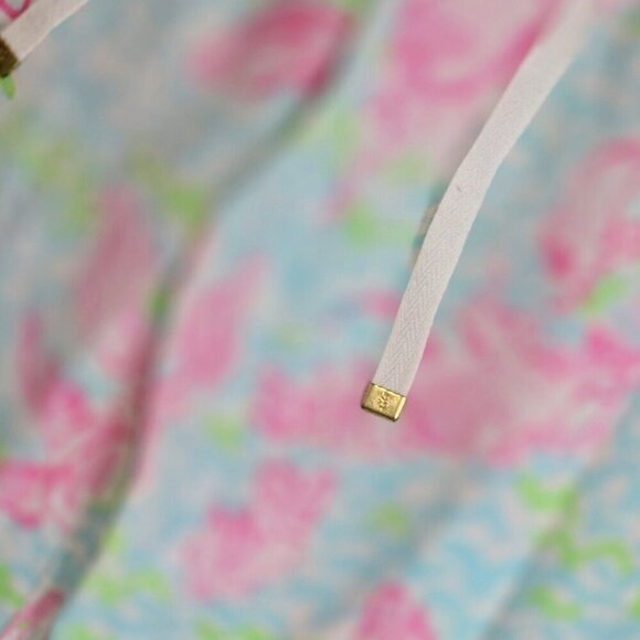 Lilly Pulitzer ✦ Lobstah Roll Linen Beach Pants ✦ XS Wide Leg Drawstring Waist - Picture 7 of 13